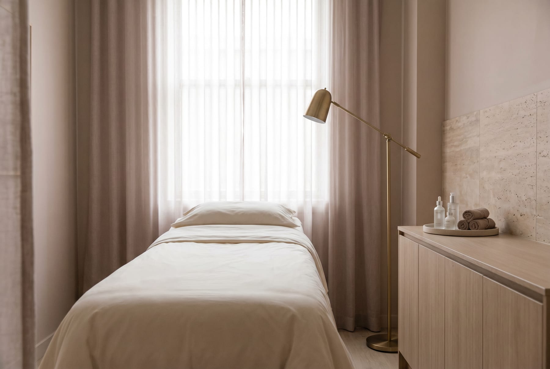 Treatment room at MSTR Aesthetics